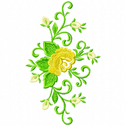 Flowers And Tree Embroidery Design 7 Flowers And Tree Embroidery Design 7